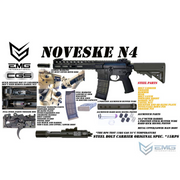 EMG CGS Noveske N4 Gen3 Gas Blowback Airsoft Tüfek (Siyah)