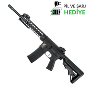 Delta Armory  M4 AR15 KeyMod 10'' Charlie PiL ŞARJ SET Airsoft Tüfek Siyah DA-C04