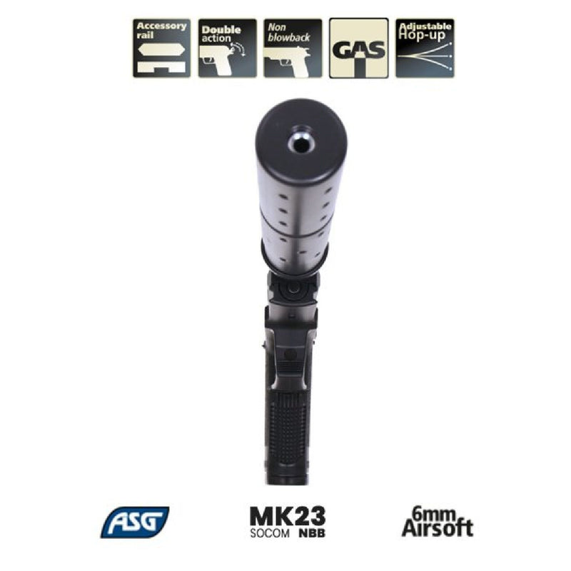 ASG MK23 Silent Susturuculu NBB Airsoft Tabanca