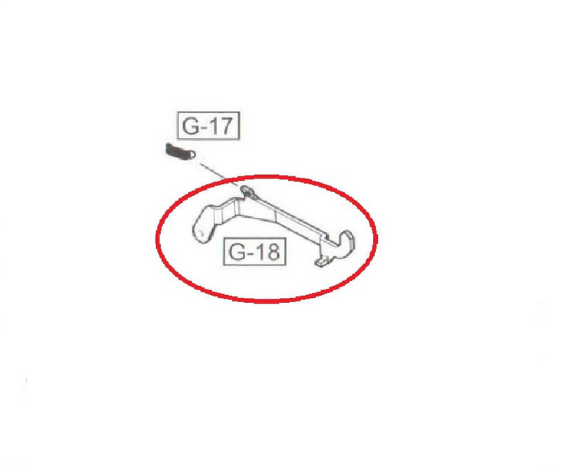 We G18 Serisi Tetik & Tetik Kolu G18 Parça No #18