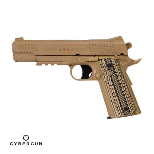 CYBERGUN Colt M45A1 Full Metal Tan CO2 NBB Airsoft Tabanca