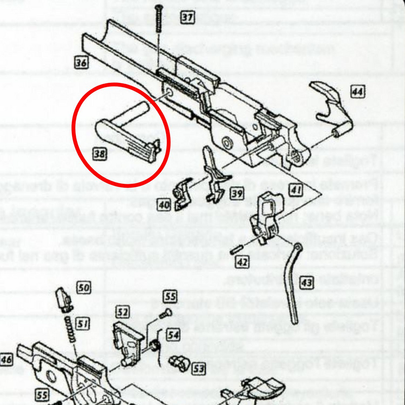 We Hi-Capa 5.1 Kızak Kilidi Parts No #38