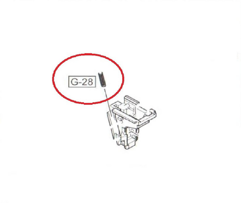 WE G18 G18C /17 Valve Knocker Reset Spring Parça No #28