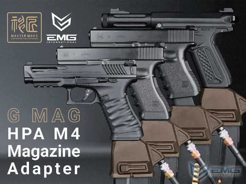 EMG Master Mods Airsoft GLOCK için M4 ŞARJÖR HPA ADAPTÖRÜ MAGAZINE ADAPTER