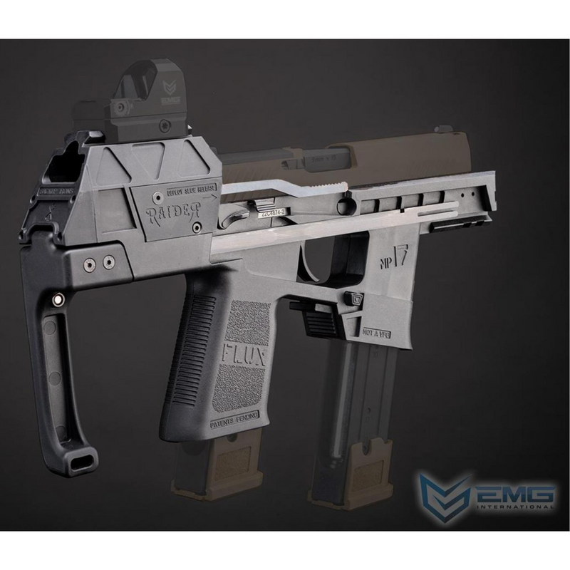 EMG Flux Defense Licensed Raider PDW Kit for SIG Sauer ProForce P320 M17 Gas Blowback Airsoft Pistols