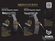 EMG Master Mods Airsoft GLOCK için M4 ŞARJÖR HPA ADAPTÖRÜ MAGAZINE ADAPTER
