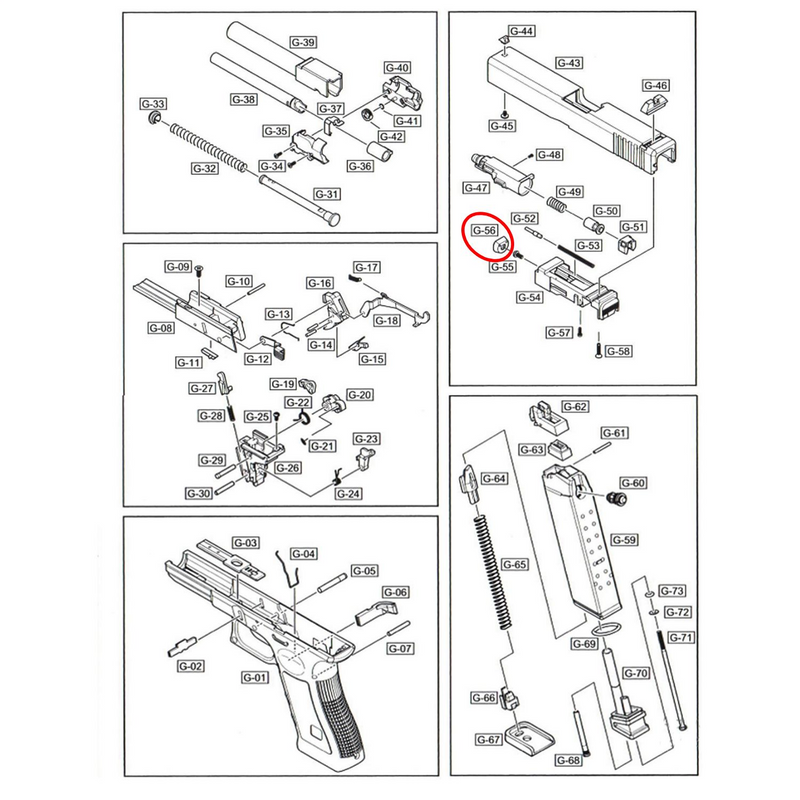 We G19 Serisi Piston Başı Parça No  #56