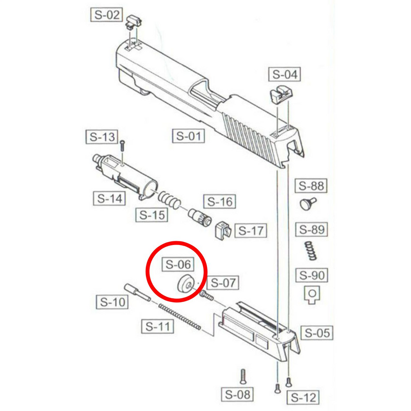 WE 226 Replacement Piston Head Part No #06