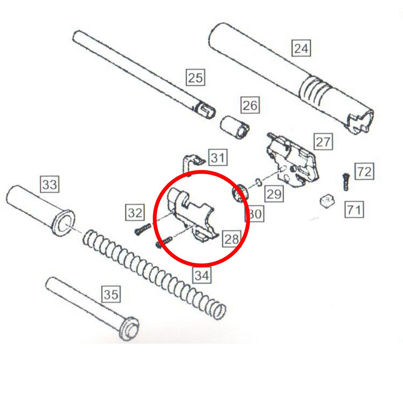 We 1911 Hop Up Parts No #28