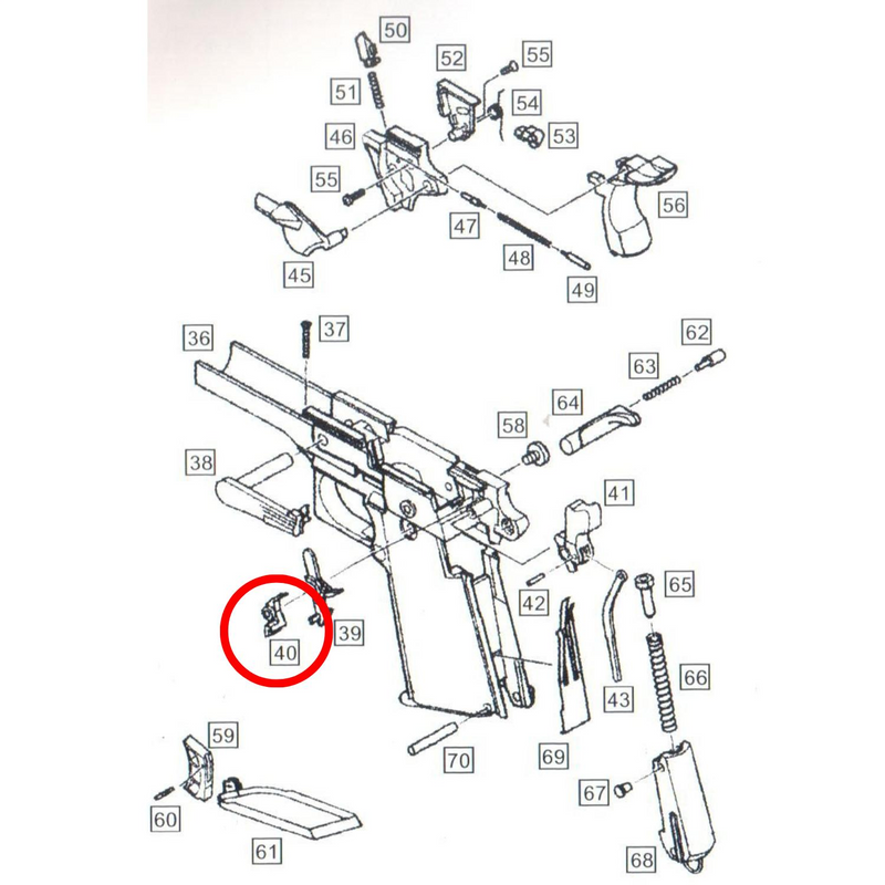 We 1911 Yedek Parça Parts No #40