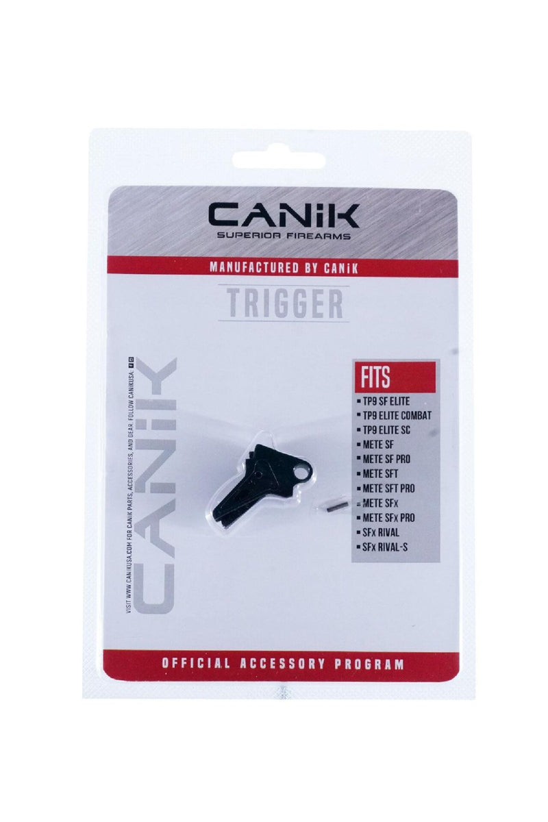 Canik Gelişmiş 90 Derece Düz Alüminyum Tetik - Graphite Black / Silver  MMAC-722