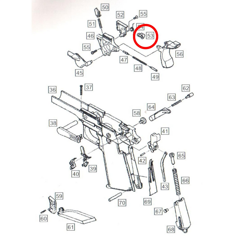 We 1911 Ateşleme İğnesi Parts No #53