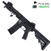 Delta Armory Grand Power AR15 M-Lok Short ALPHA Siyah AEG Airsoft Tüfek / Pil Şarj Setli