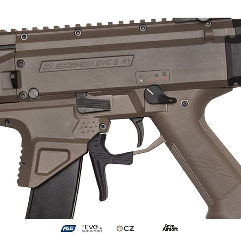 ASG CZ Scorpion EVO 3 ATEK Tan Dual Tone AEG Airsoft Tüfek