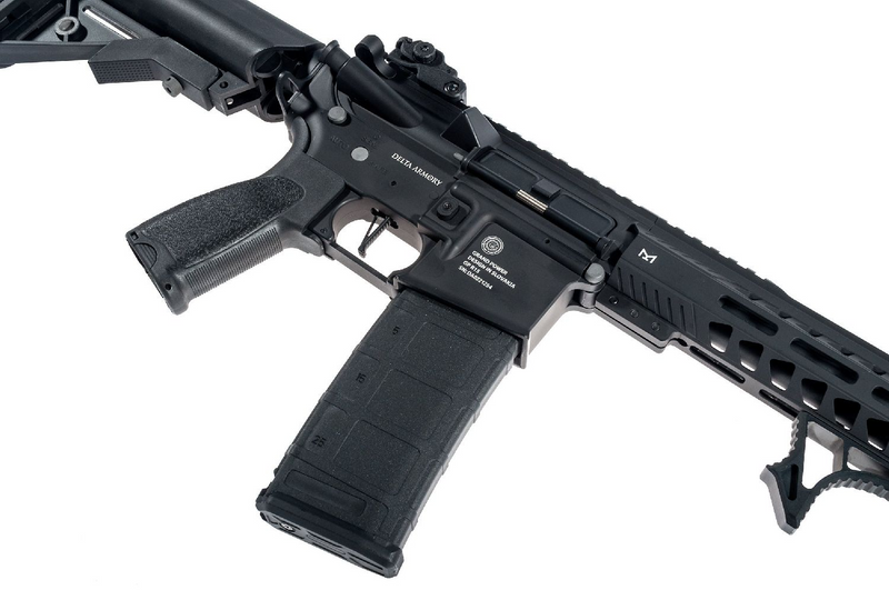 Delta Armory Grand Power AR15 13'' M-Lok ALPHA Siyah AEG Airsoft Tüfek / Pil Şarj Setli