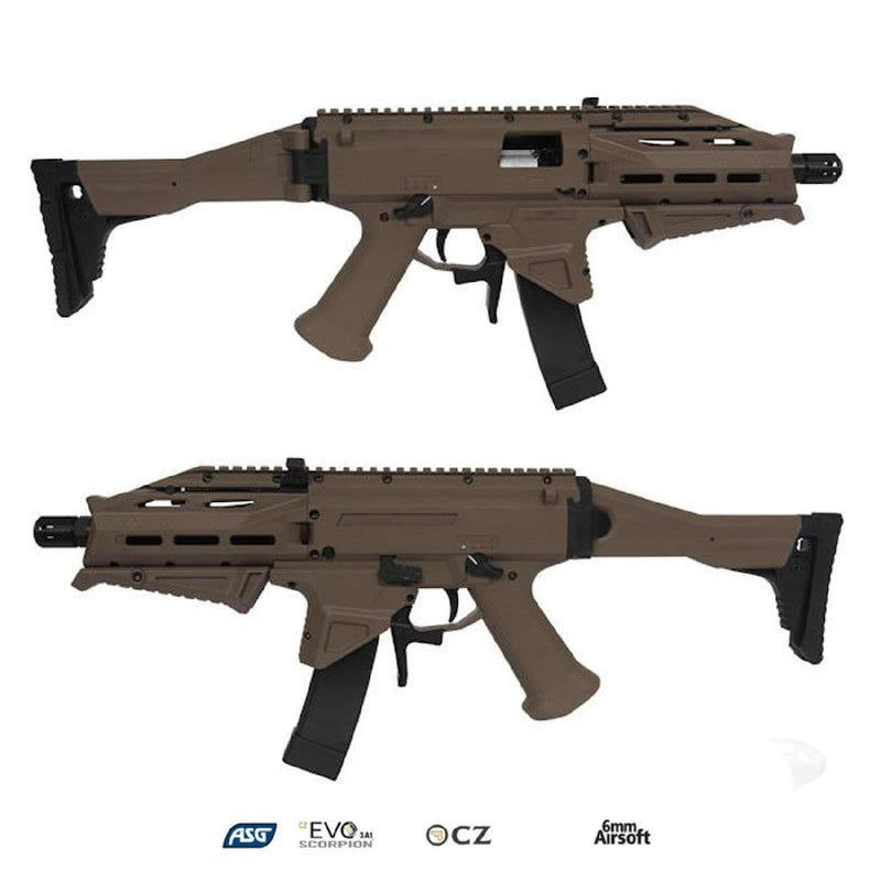 ASG CZ Scorpion EVO 3 ATEK Tan Dual Tone AEG Airsoft Tüfek