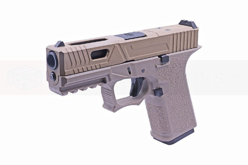 Cybergun AW Glock19 MOS TAN VX9311 Optics Ready GBB Airsoft Tabanca