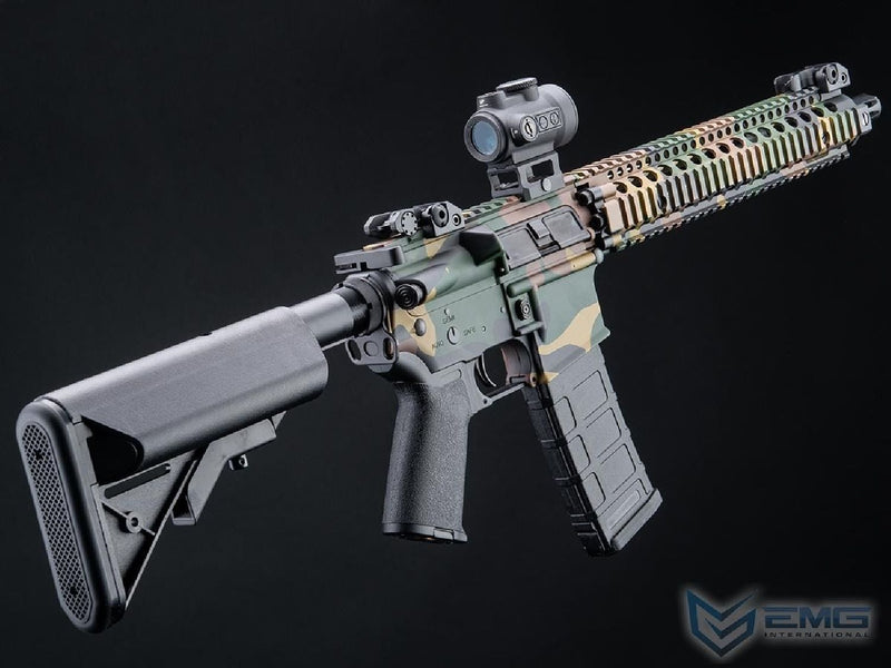 EMG CYMA Daniel Defense Lisanslı DDM4A1 Platinum QBS Woodland AEG Airsoft Tüfek