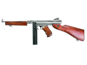 CYBERGUN Thompson M1A1 Silver Gerçek Ahşap AEG Airsoft Tüfek