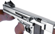 CYBERGUN Thompson M1A1 Silver Gerçek Ahşap AEG Airsoft Tüfek