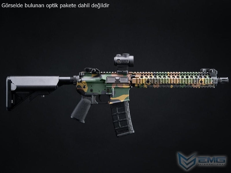 EMG CYMA Daniel Defense Lisanslı DDM4A1 Platinum QBS Woodland AEG Airsoft Tüfek