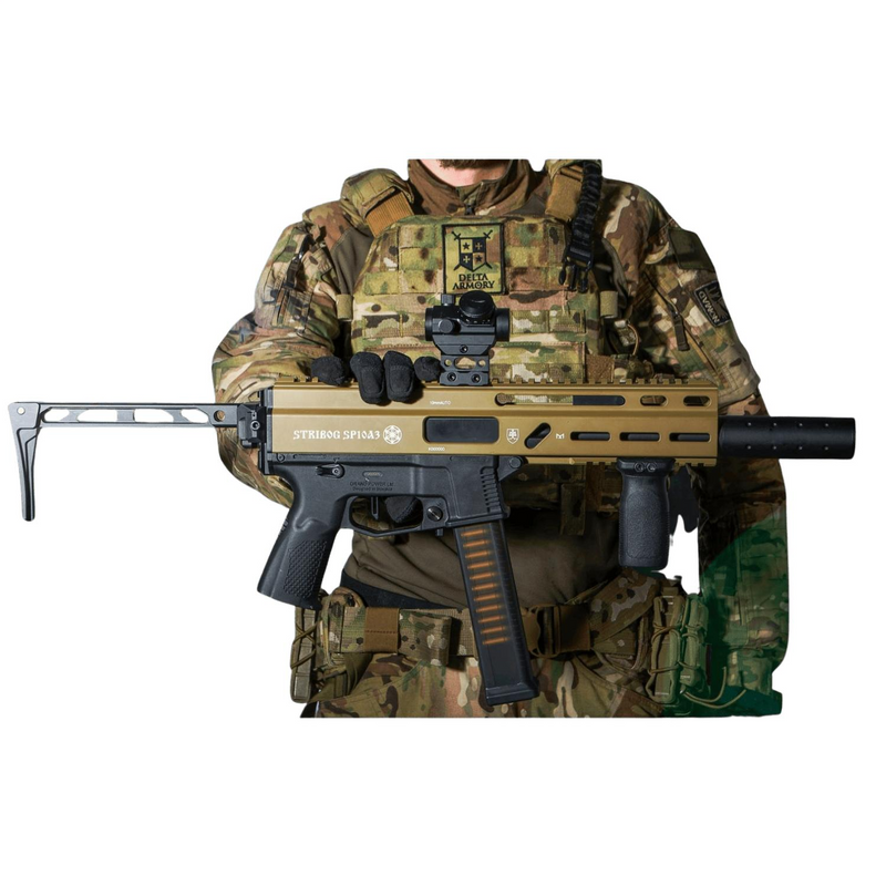Delta Armory STRIBOG SP10A3 Tan UPGRADE Charlie Airsoft Tufek & Dipçik Setli