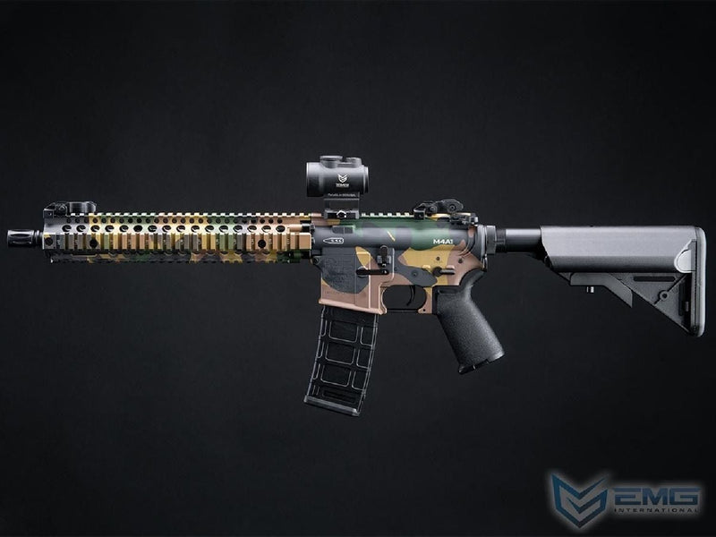 EMG CYMA Daniel Defense Lisanslı DDM4A1 Platinum QBS Woodland AEG Airsoft Tüfek