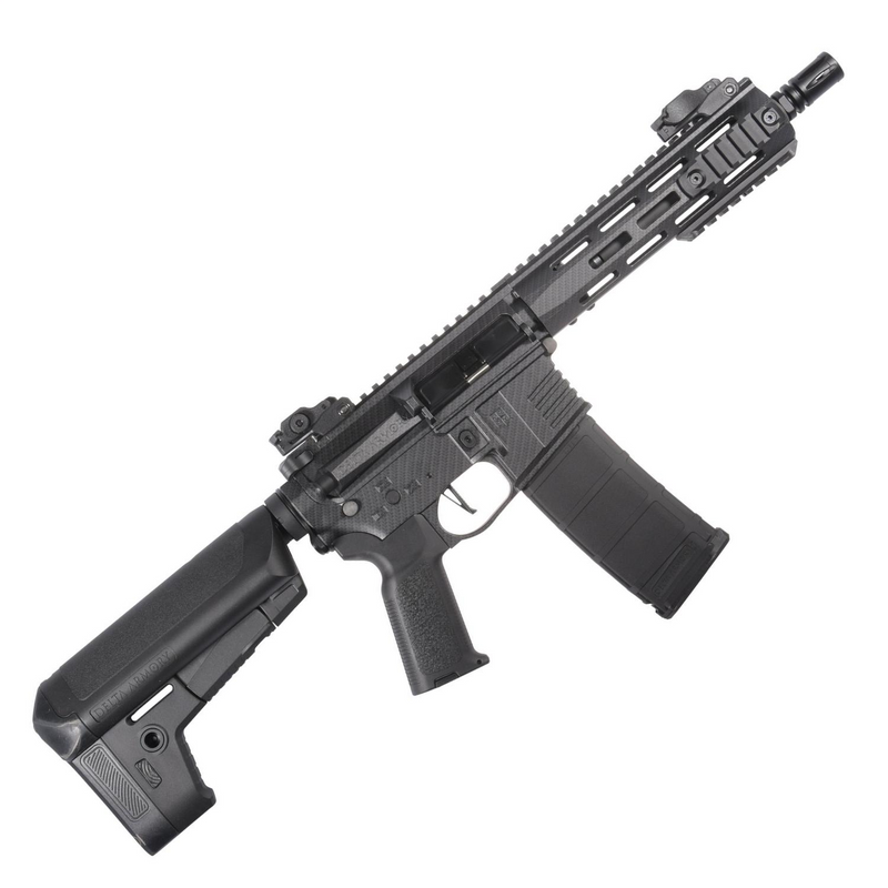 Delta Armory CARBON Görünümlü M4 AR15 M-LOK 8'' Charlie Pil Şarj DAHIL SET DA-C08-CRB