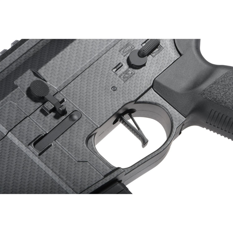 Delta Armory CARBON Görünümlü M4 AR15 M-LOK 8'' Charlie Pil Şarj DAHIL SET DA-C08-CRB