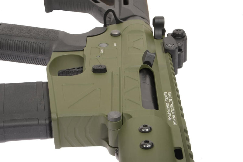 Delta Armory FREYA R15 SKELETON 13'' FULL METAL OLIVE AEG Airsoft Tüfek