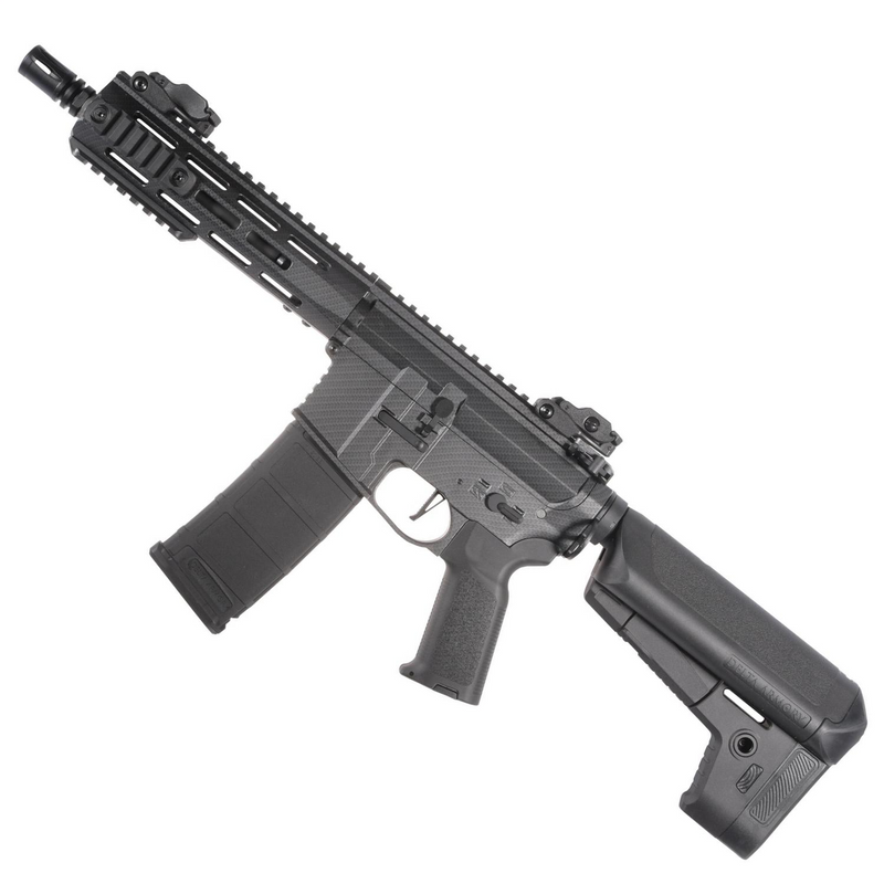 Delta Armory CARBON Görünümlü M4 AR15 M-LOK 8'' Charlie Pil Şarj DAHIL SET DA-C08-CRB