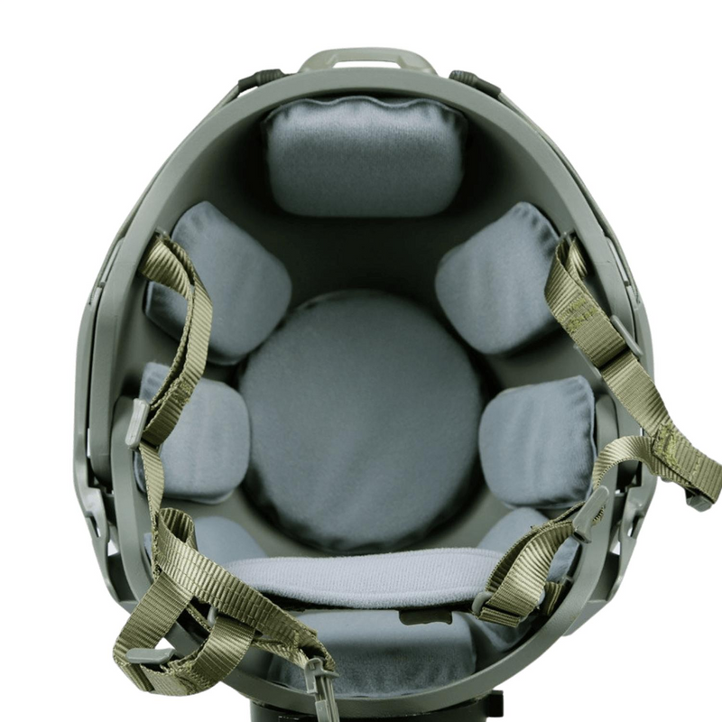 Delta Armory Airsoft KASK Helmet Fast Type AIR FLOW OLIVE/Yeşil Havalandırmalı
