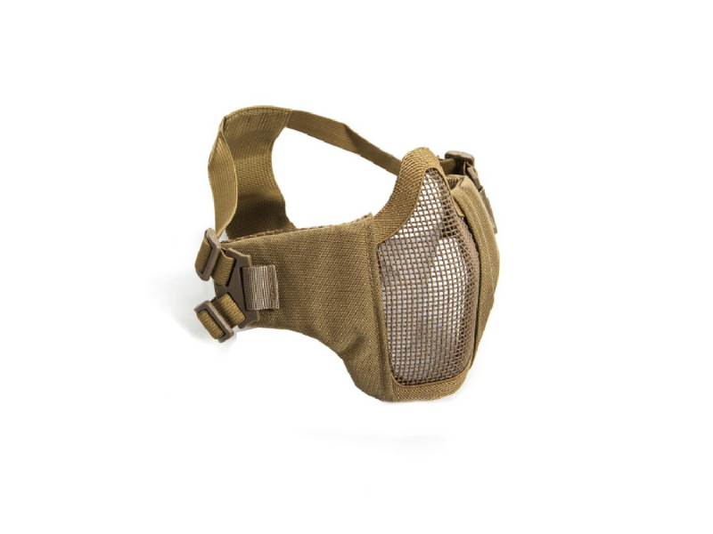 ASG Metal mesh Çene ve Ağız Korumalı Tan Airsoft Maskesi - 19078