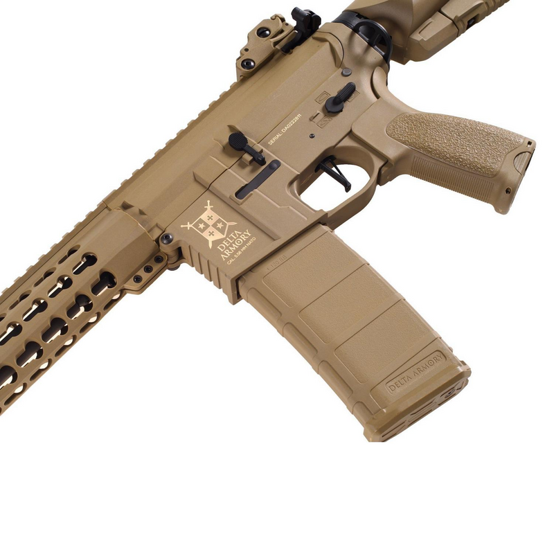 Delta Armory  M4 AR15 KeyMod 10'' Charlie Pil ŞARJ SET Airsoft Tüfek FULL TAN / DA-C04-FT