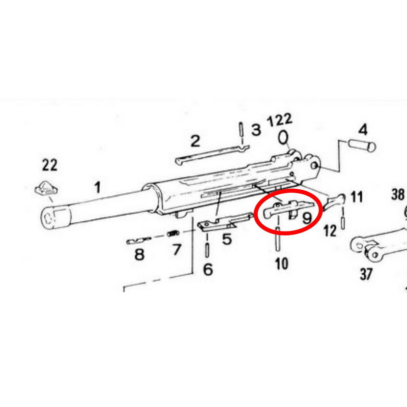 WE P08 P-08 Airsoft GBB Part #09 Boş Kovan Atıcı Demosu