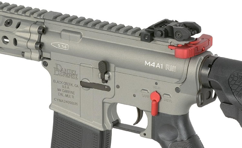EMG Daniel Defense Lisanslı DDM4A1 RIII GUNMENTAL GREY Airsoft AEG Tüfek, CYMA Platin QBS