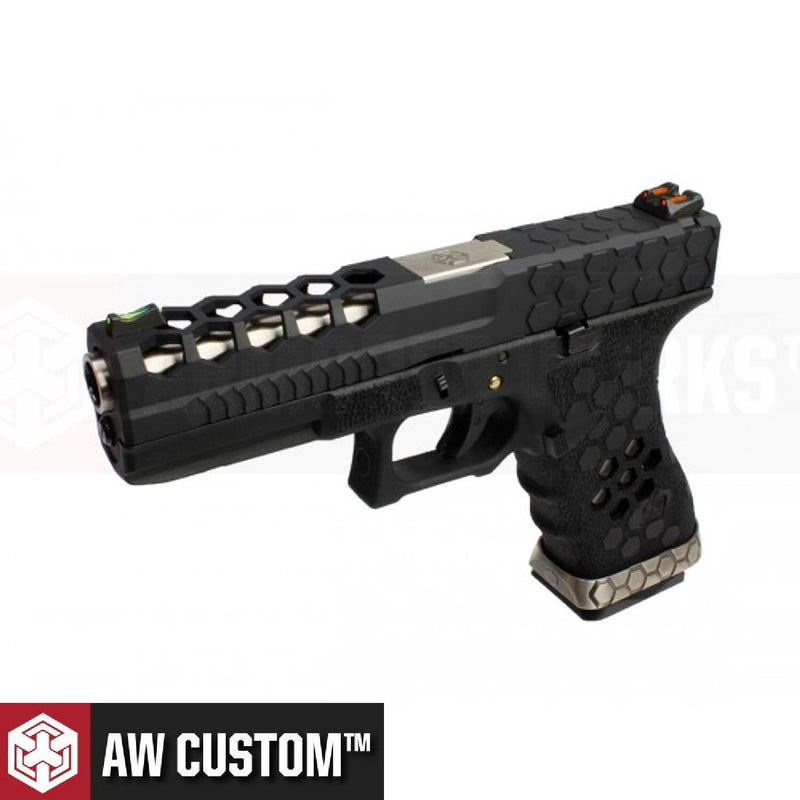 Cybergun AW Glock17 HexCut VX0101 SIYAH GBB Airsoft Tabanca