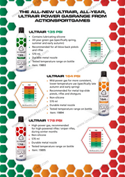ASG ULTRAİR MEDİUM POWER AİRSOFT ORANGE GAS