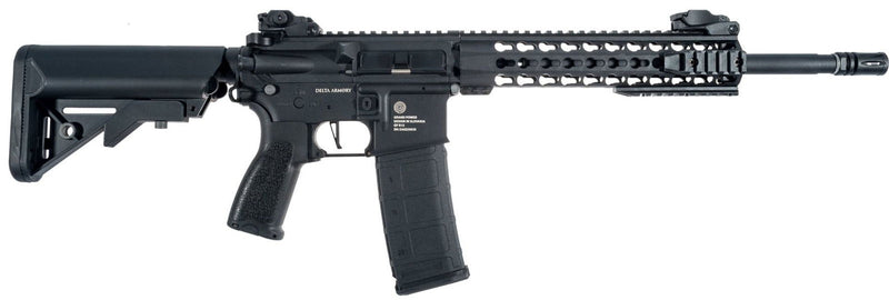 Delta Armory Grand Power AR15 KeyMod 10'' Charlie  PIL SARJ SET Airsoft Tüfek / Siyah DA-GP-C04
