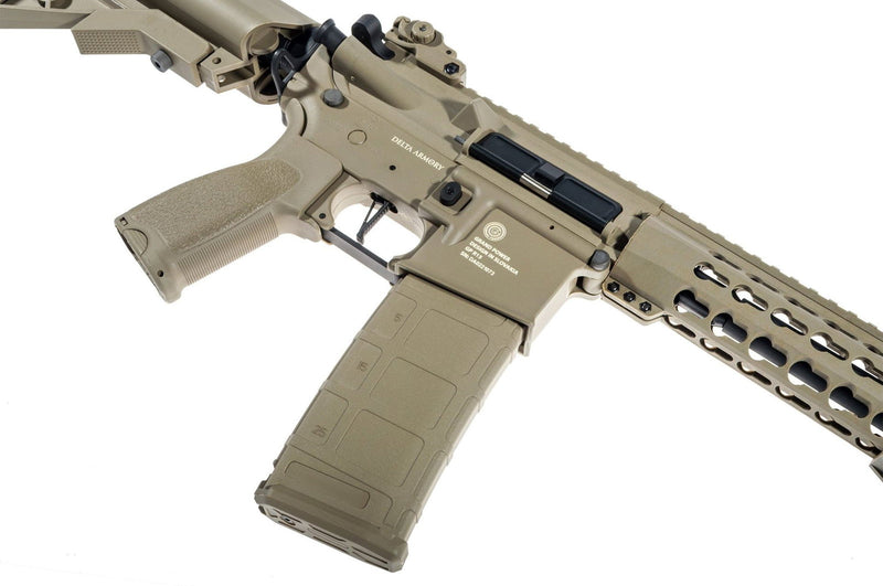 Delta Armory Grand Power AR15 KeyMod 10'' Charlie PIL SARJ SET Airsoft Tüfek / FULL TAN DA-GP-C04-FT