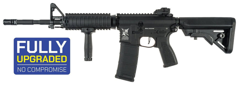 Delta Armory AR15 RIS ALPHA ETU FULL UPGRADED Airsoft Tüfek / Siyah  DA-A02-ETU