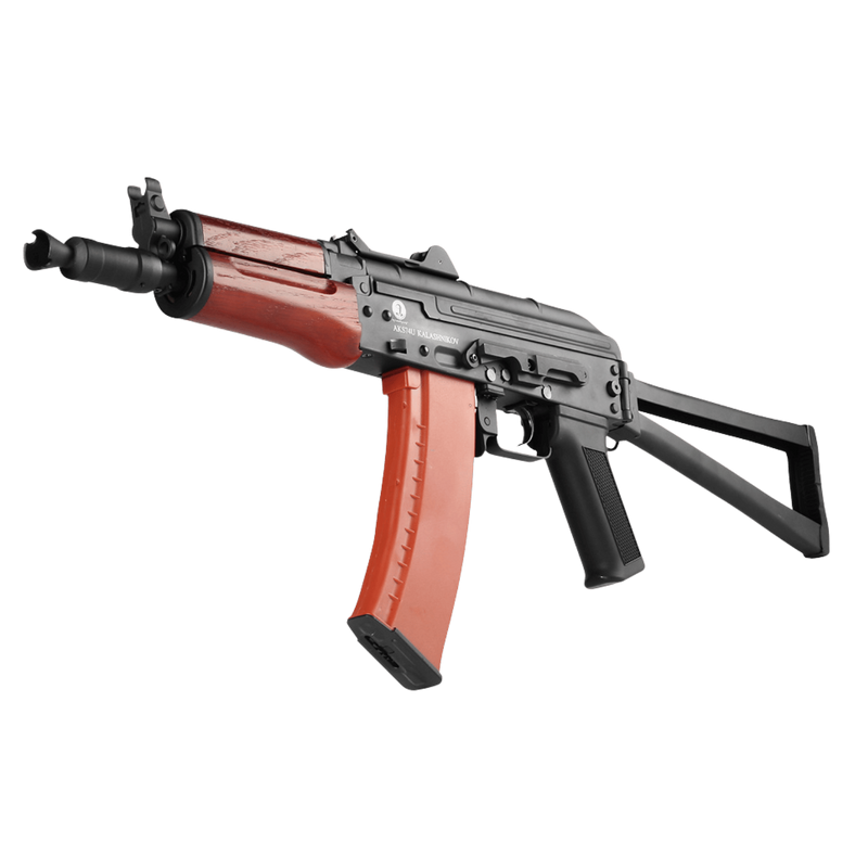 CYBERGUN Softair Licensed AKS74U Kalashnikov Gerçek Ağaç Full Metal Airsoft AEG Tüfek