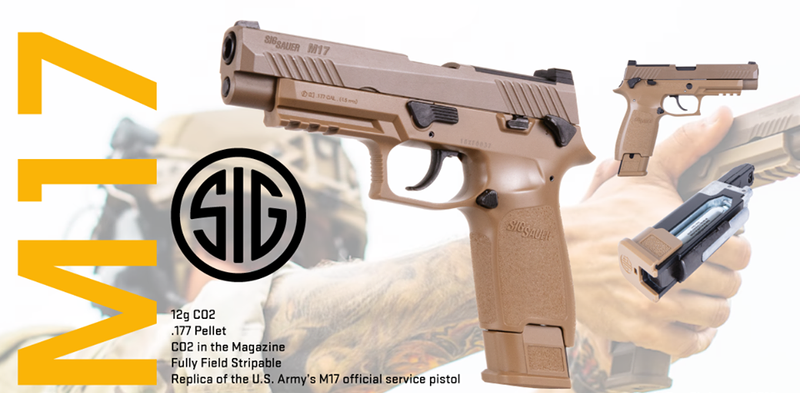 SIG Sauer M17 4.5mm HAVALI TABANCA KOMPLE  YEDEK ŞARJÖR