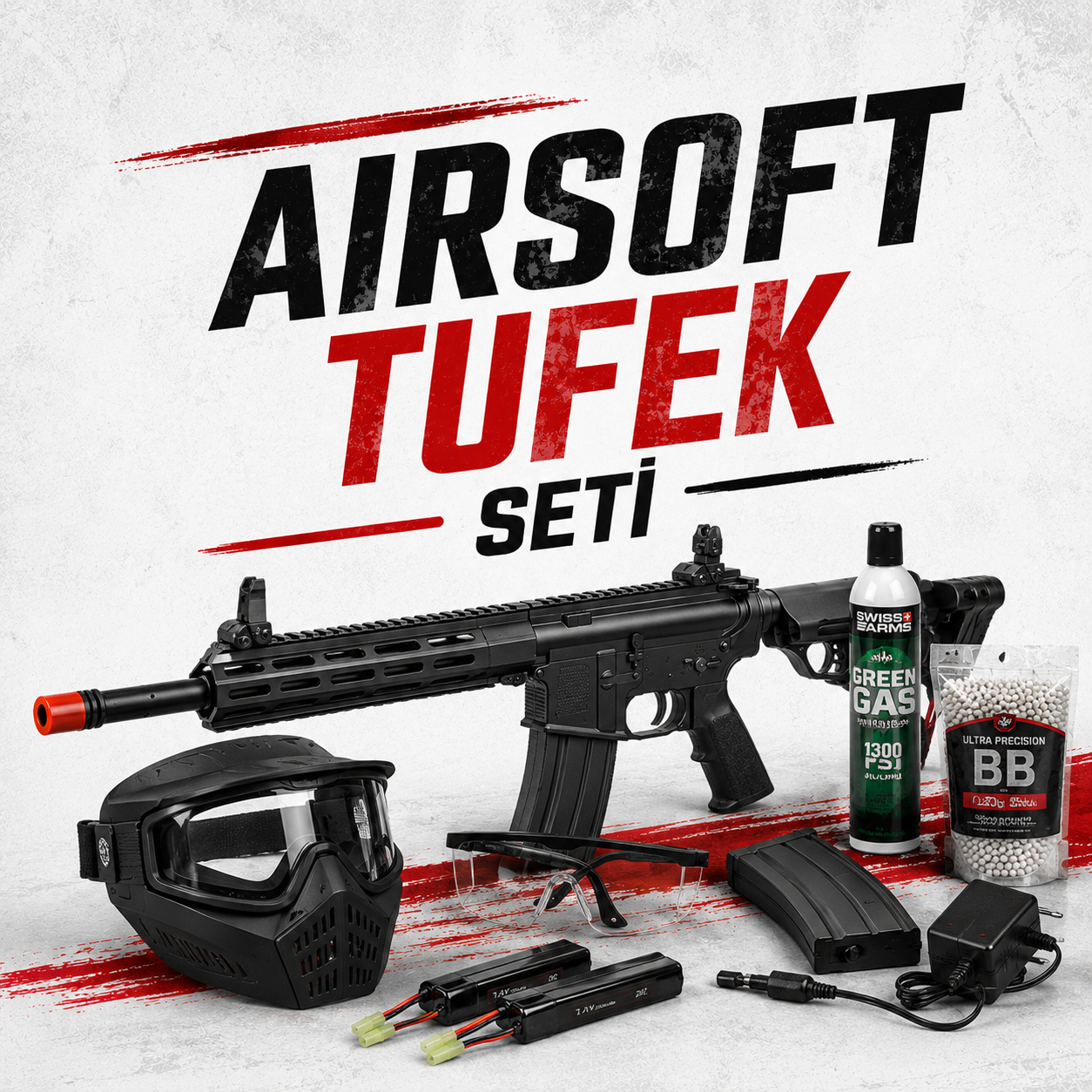 Airsoft Tüfek Seti