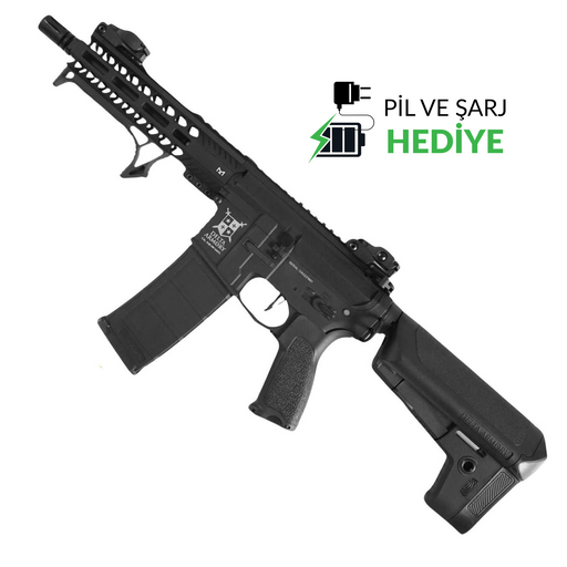 Delta Armory AR15 M-Lok Short BRAVO Siyah AEG Airsoft Tüfek / Pil Şarj Setli