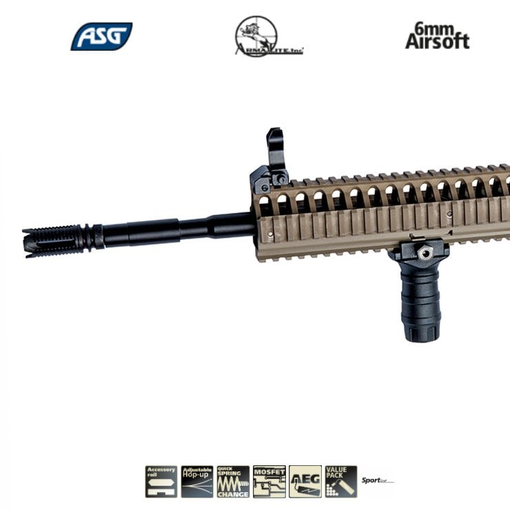 ASG ARMALITE M15 RANGER AEG AIRSOFT TÜFEK - DARK EARTH (ÇÖL RENGİ)