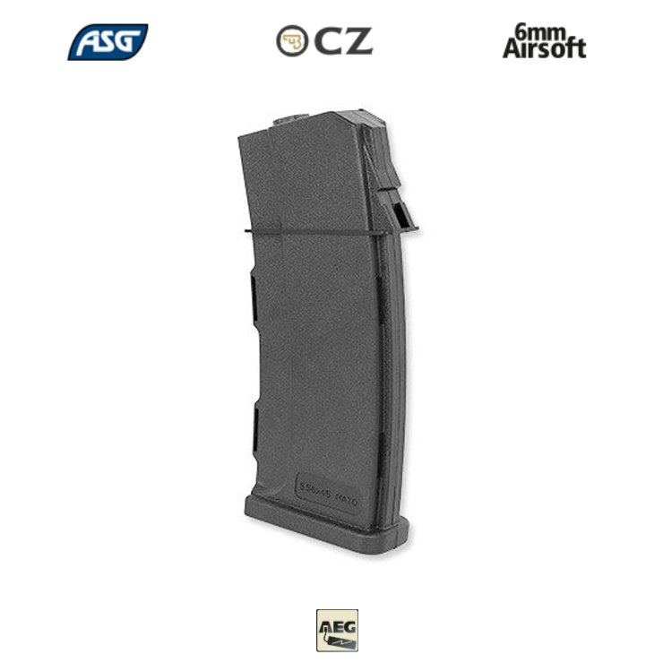 ASG CZ 805 BREN SERİSİ TÜFEKLER İÇİN 550BB AEG AIRSOFT ŞARJÖR - SİYAH