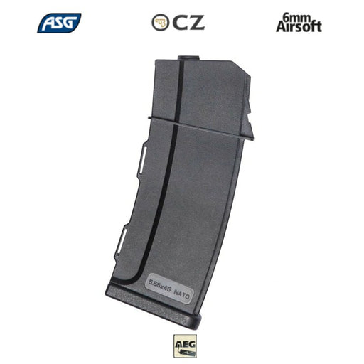 ASG CZ 805 BREN SERİSİ TÜFEKLER İÇİN 550BB AEG AIRSOFT ŞARJÖR - SİYAH