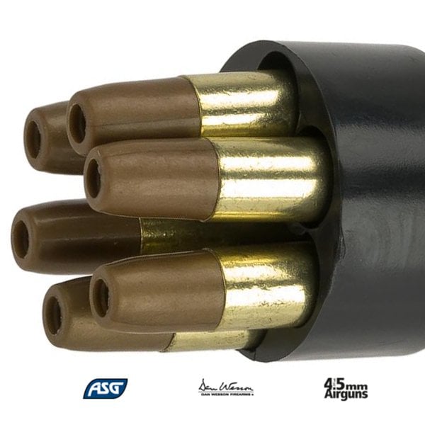 ASG DAN WESSON HAVALI 4.5 mm. SPEEDLOADER ve YEDEK MERMİ 16187