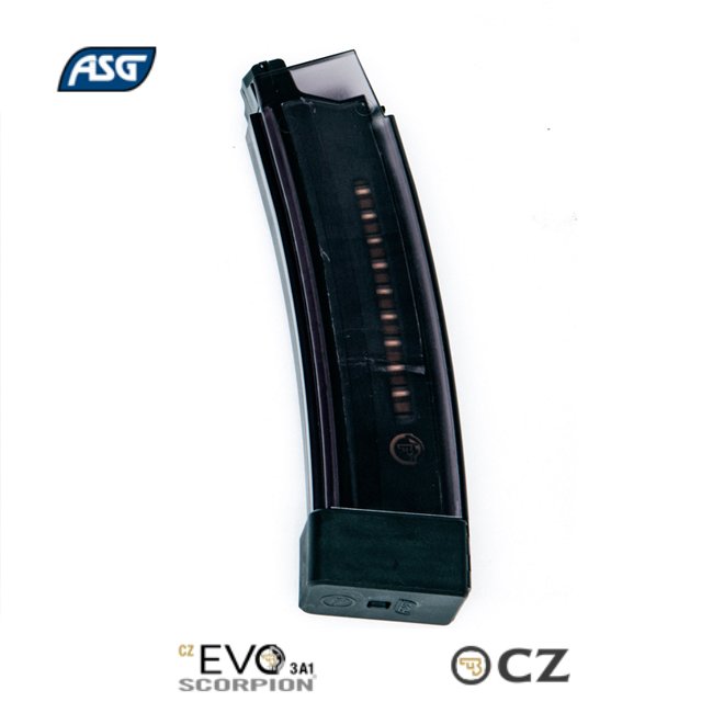 ASG EVO 3-A1 75BB SMOKY TRANSPARAN YEDEK ŞARJÖR 18399